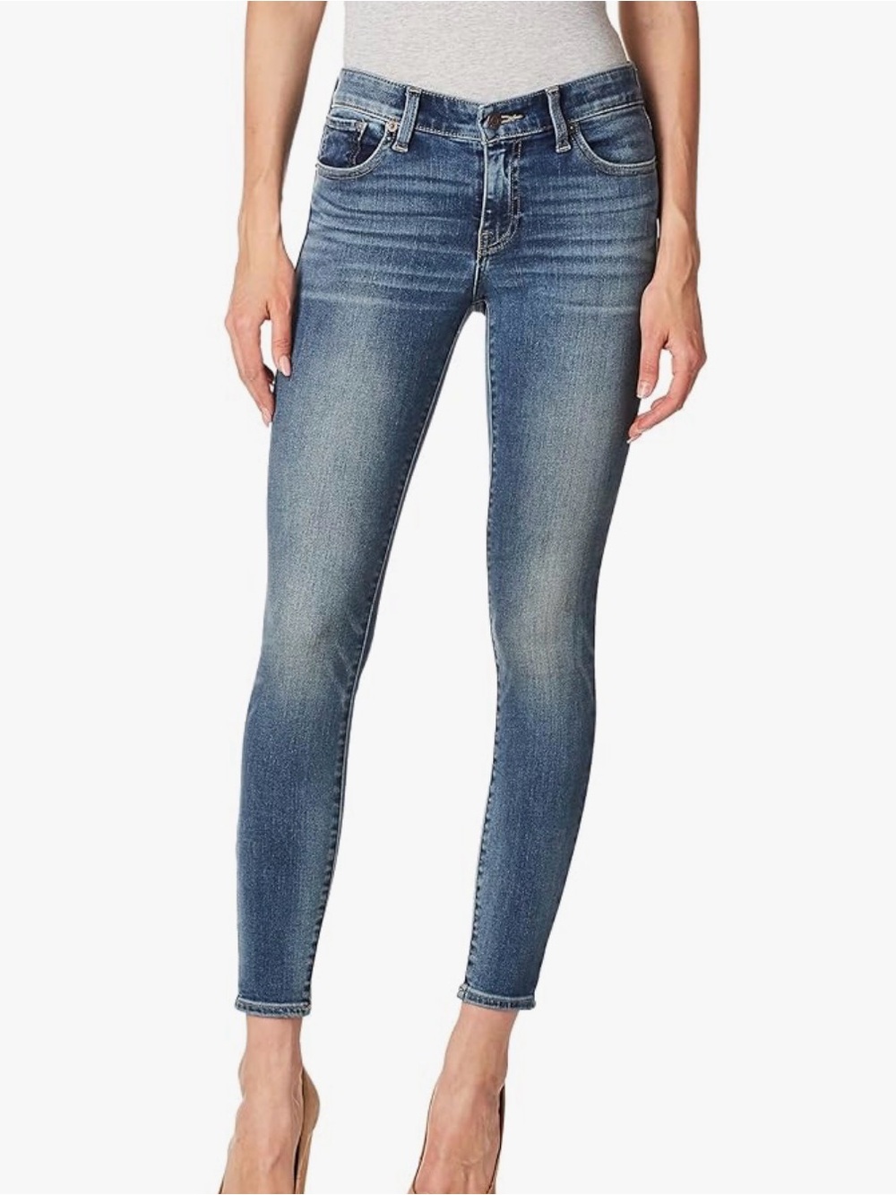 Lucky Brand Mid Rise Blue Skinny Jeans